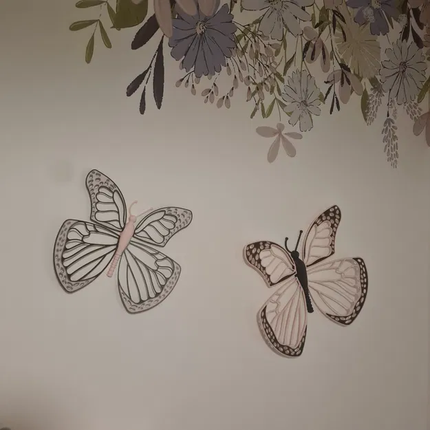 Nghệ thuật treo tường bướm trang trí cho in FDM - Image 1
