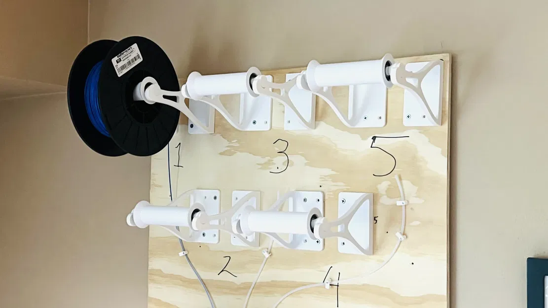 Giá đỡ cuộn filament gắn tường với vòng bi 6001-2RS - Image 1