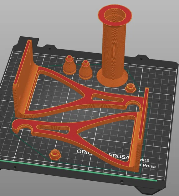 Giá đỡ cuộn filament gắn tường với vòng bi 6001-2RS - Image 10