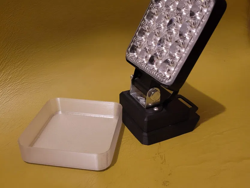 Bộ khuếch tán cho đèn pha LED 8x8cm (Parkside 20v) - Image 2