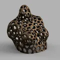 Tượng bán thân phụ nữ hồng báo phong cách Voronoi - Thumbnail 1