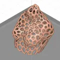Tượng bán thân phụ nữ hồng báo phong cách Voronoi - Thumbnail 2