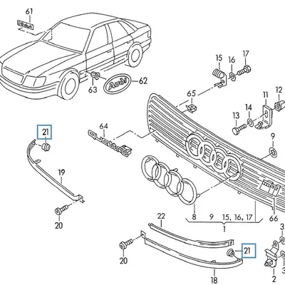 Giá đỡ đèn pha Audi 80 431 853 548