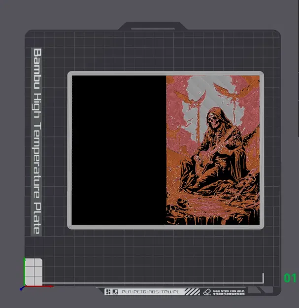 Thiệp chúc mừng Halloween với bộ xương chơi guitar - Image 3