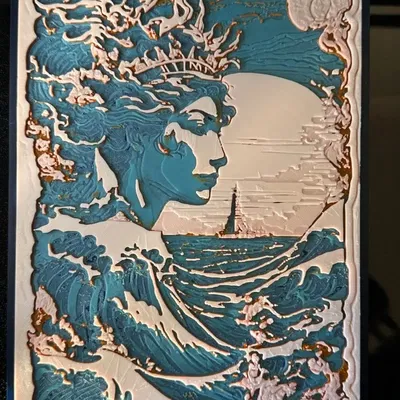 Nữ thần biển cả - Mô hình in 3D từ Hueforge