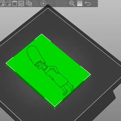 Chân dung 2D các thành viên gia đình Simpsons