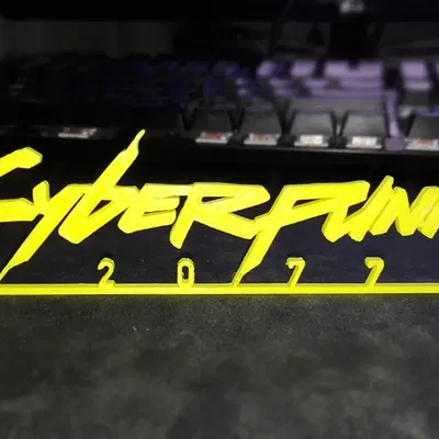 Biểu tượng Cyberpunk 2077 với kích thước 150mm x 37mm x 10mm