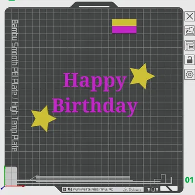 Bánh sinh nhật vui vẻ cho ngày đặc biệt