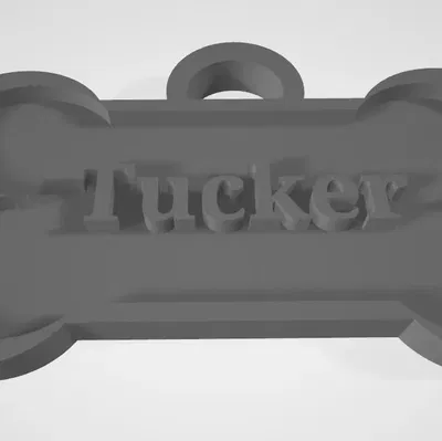 Thẻ tên chó đơn giản 2 màu với hơn 100 tên phổ biến