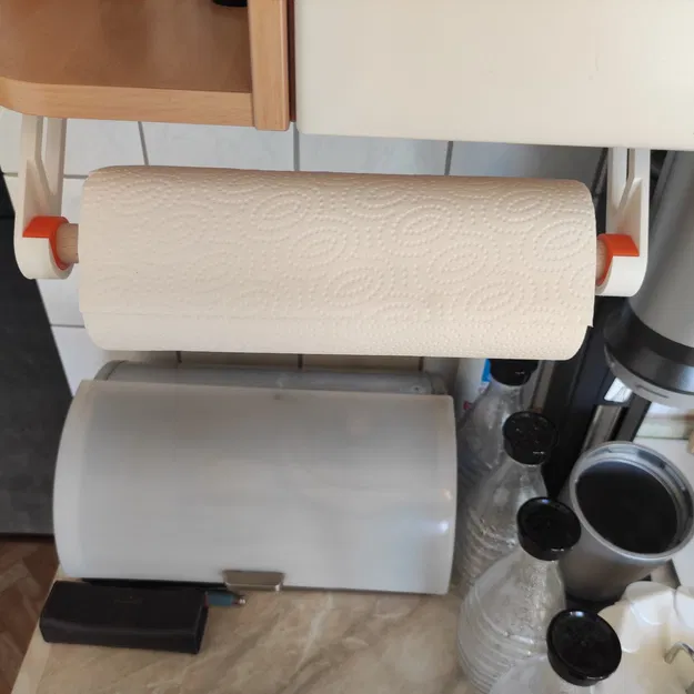 Máy phân phát giấy ăn treo dưới kệ bếp có thể vặn vít - Image 2