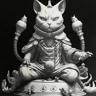 Mèo Cyber Guru với cấy ghép công nghệ cao