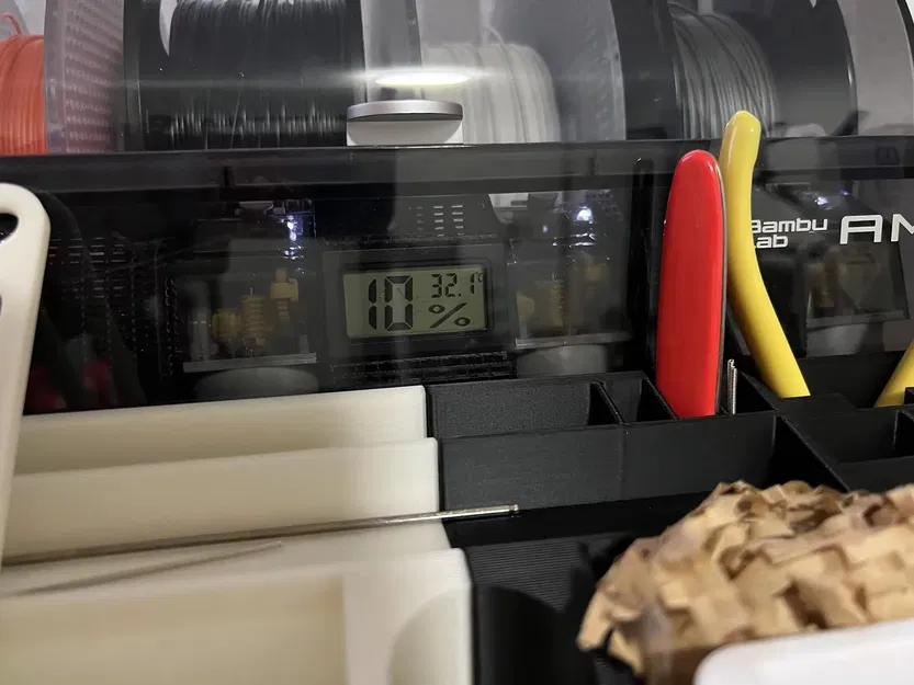 Hộp khô AMS cho máy in 3D Bambu với đồng hồ đo độ ẩm - Image 3
