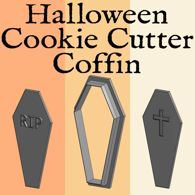 Khuôn bánh quy hình quan tài V1 kích thước 5x3 inch - Image 1