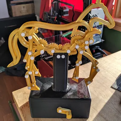 Ngựa chuyển động mô phỏng trong không gian 3D