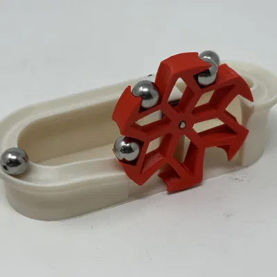 Bộ Marblevator đơn giản với động cơ và bánh xe 3D in