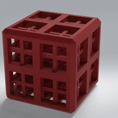 Giá đỡ bút hình khối lập phương đẹp mắt