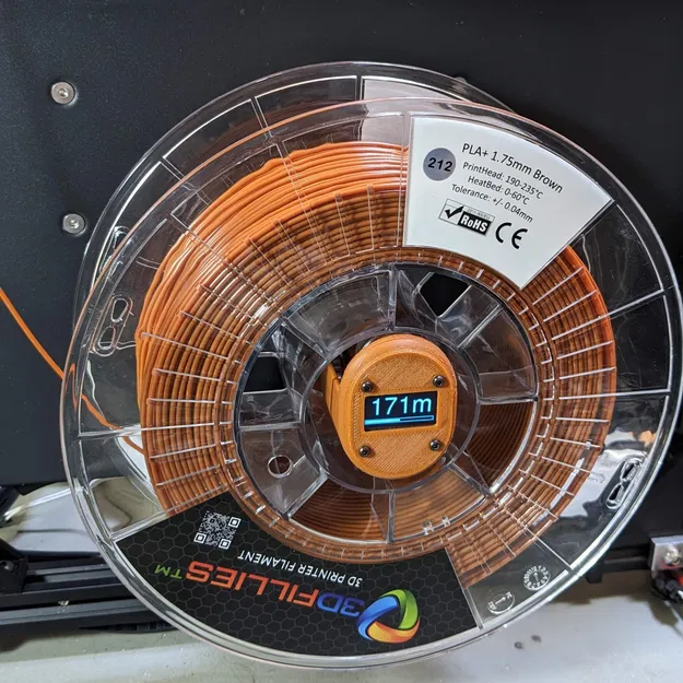 Giá đỡ cuộn filament hiển thị chiều dài còn lại - Image 1