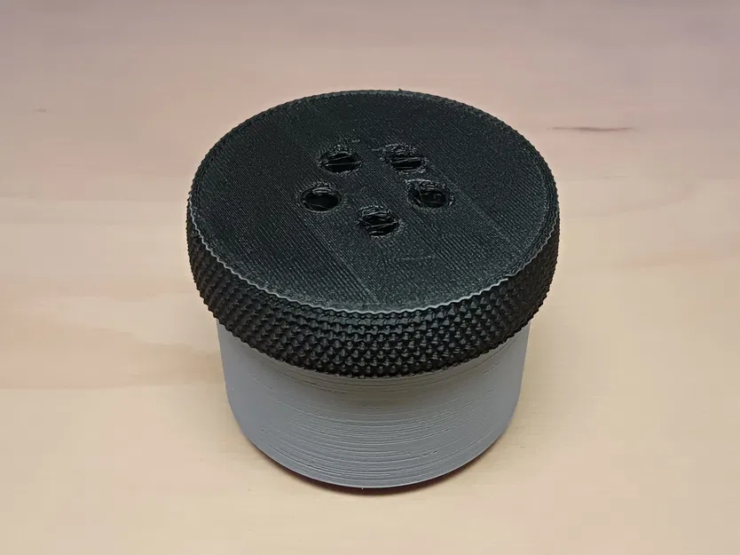 Bình chứa jat với ren - OpenSCAD - Image 1