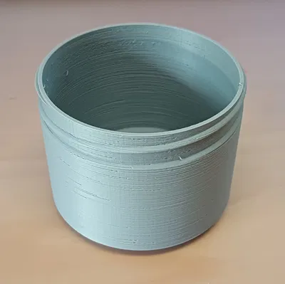 Bình chứa jat với ren - OpenSCAD