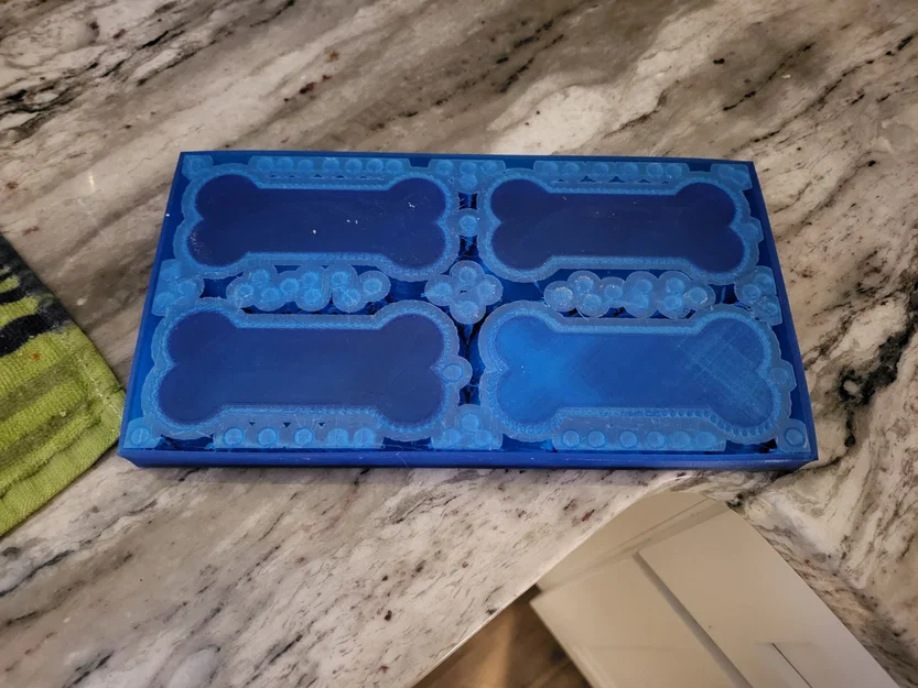 Khay xương in TPU cho chó thưởng thức mùa hè - Image 2