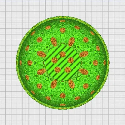 Bát rây hoặc chậu cây hình gyroid