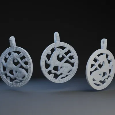 Mặt dây chuyền ngựa Celtic từ Isle of Man