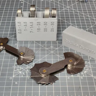 Hộp đựng thước đo bán kính bằng thép không gỉ