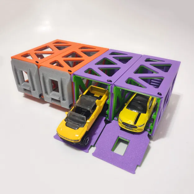 Garage đồ chơi xe ô tô gập lại cho xe Matchbox - Image 1