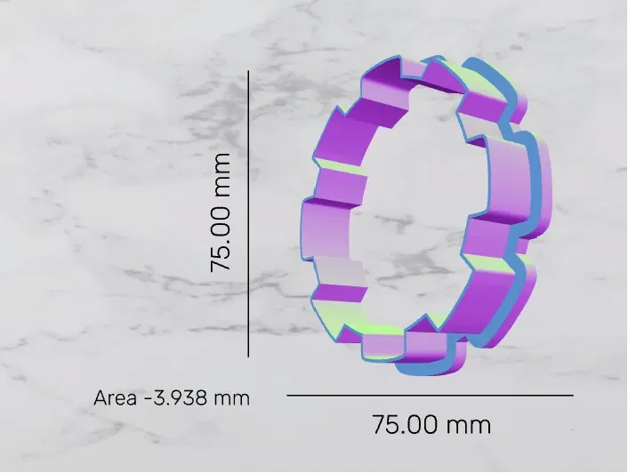 Cutter bánh quy hình bánh răng - Image 1