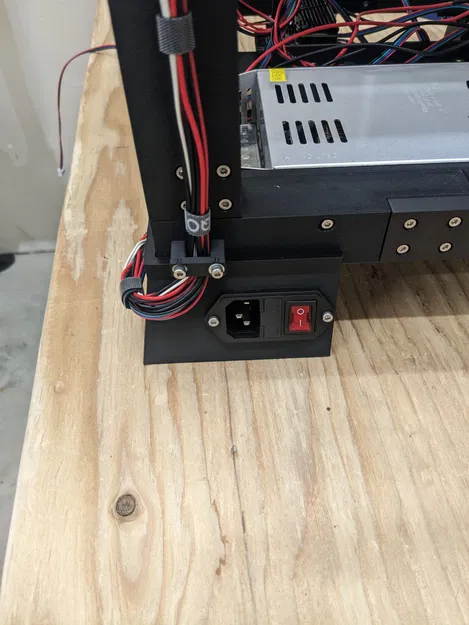 Giá đỡ ổ cắm C14 và công tắc cho máy in 100 - Image 3