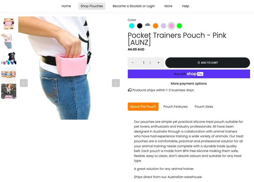 Kẹp thắt lưng cho túi thưởng chó từ thetrainerspouch.com - Image 6