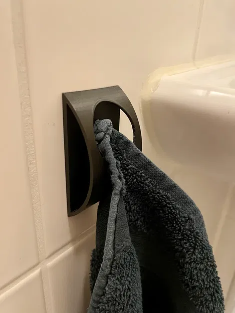 Móc treo khăn thiết kế dễ in cho nhà tắm - Image 1