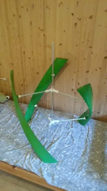 Tua-bin gió trục dọc 800 mm ⌀ có thể in 3D - Image 2