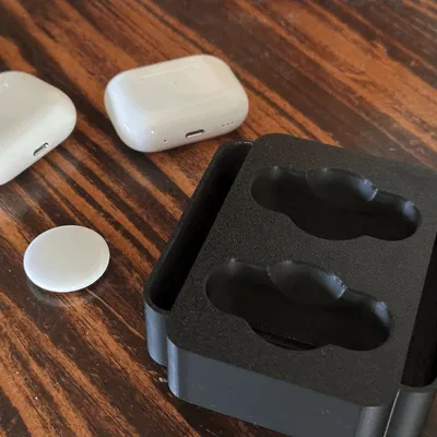 Giá đỡ đôi cho AirPods Pro và Pro 2 với phụ kiện