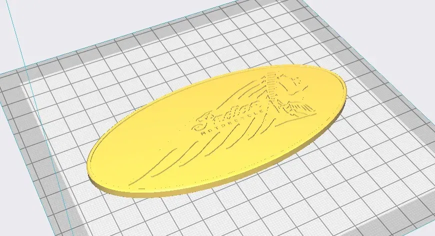 Biểu tượng xe máy Ấn Độ in SLA màu đỏ rượu vang - Image 1