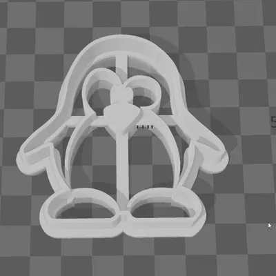 Cutter bánh quy Tux với thiết kế thấp cho sự kiện TuxCon