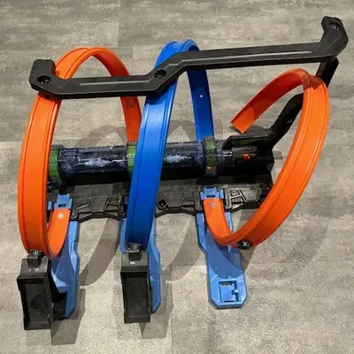 Bộ đường đua Hot Wheels Korkenzieher-Crash Trackset