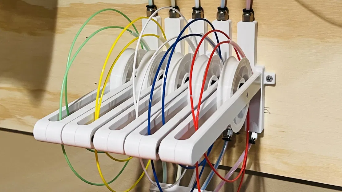 Bộ đệm filament 5 bánh xe cải tiến cho máy in 3D - Image 1