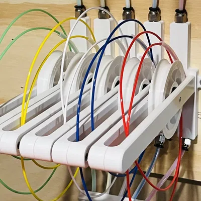 Bộ đệm filament 5 bánh xe cải tiến cho máy in 3D