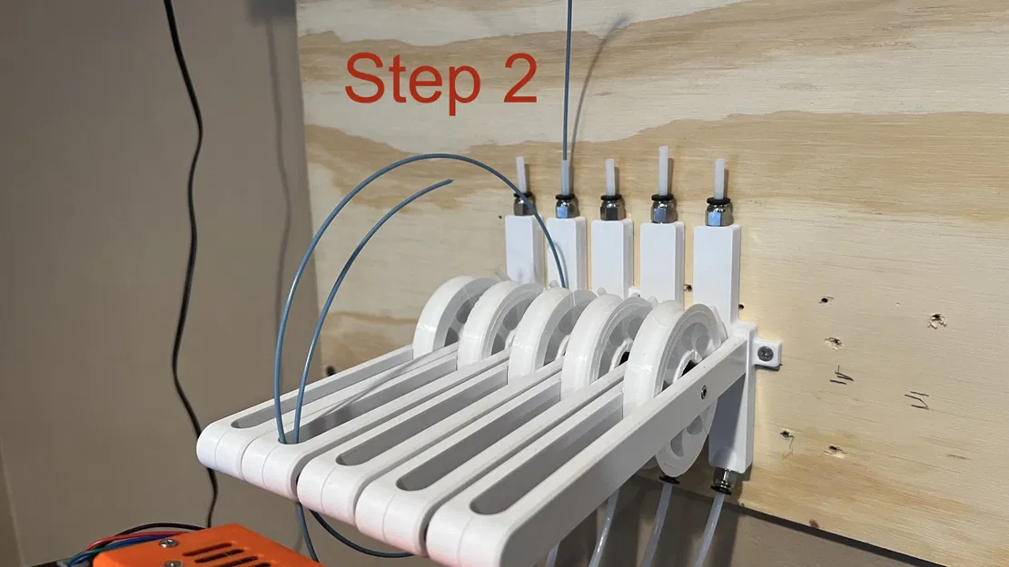 Bộ đệm filament 5 bánh xe cải tiến cho máy in 3D - Image 3