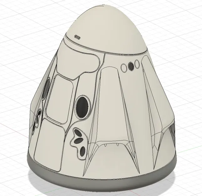 Capsule Crew Dragon của Spacex với thiết kế mở nắp - Image 1