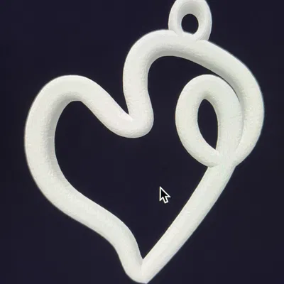 Mô hình trái tim nhỏ cho máy in resin