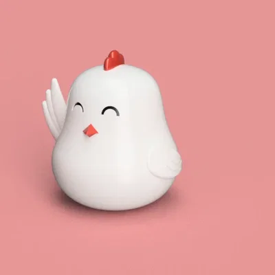 Giá đỡ nhẫn hình chú gà với đôi cánh giơ lên