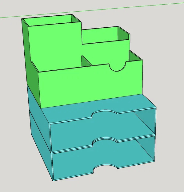 Bộ tổ chức bàn làm việc GT89 với dung tích lớn - Image 1