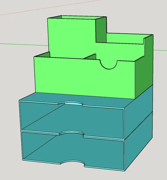 Bộ tổ chức bàn làm việc GT89 với dung tích lớn - Image 2