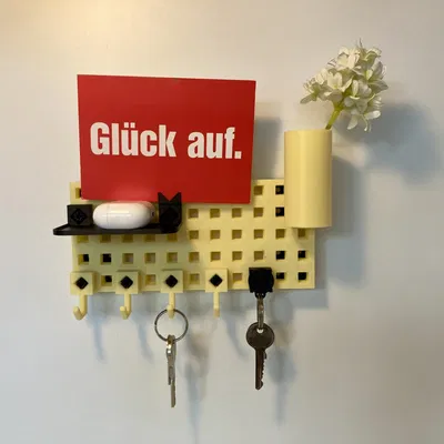 Giá treo chìa khóa SteckBoard với thẻ chìa khóa 1€