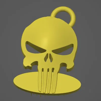 Móc khóa tag Punisher độc đáo