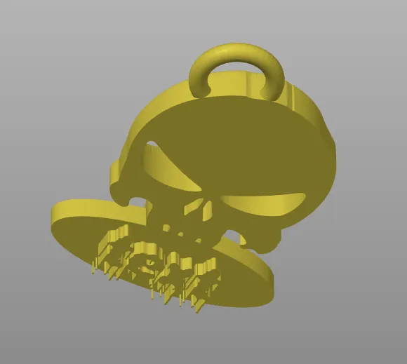 Móc khóa tag Punisher độc đáo - Image 2