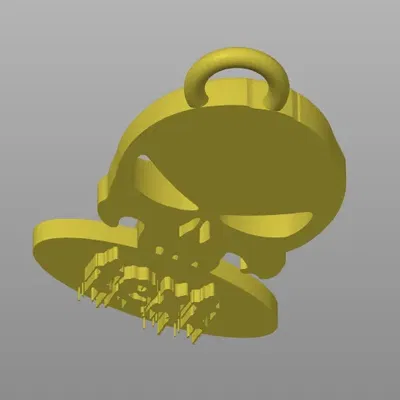 Móc khóa tag Punisher độc đáo