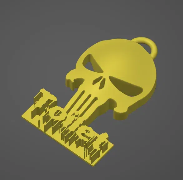 Móc khóa toilet Punisher độc đáo - Image 1